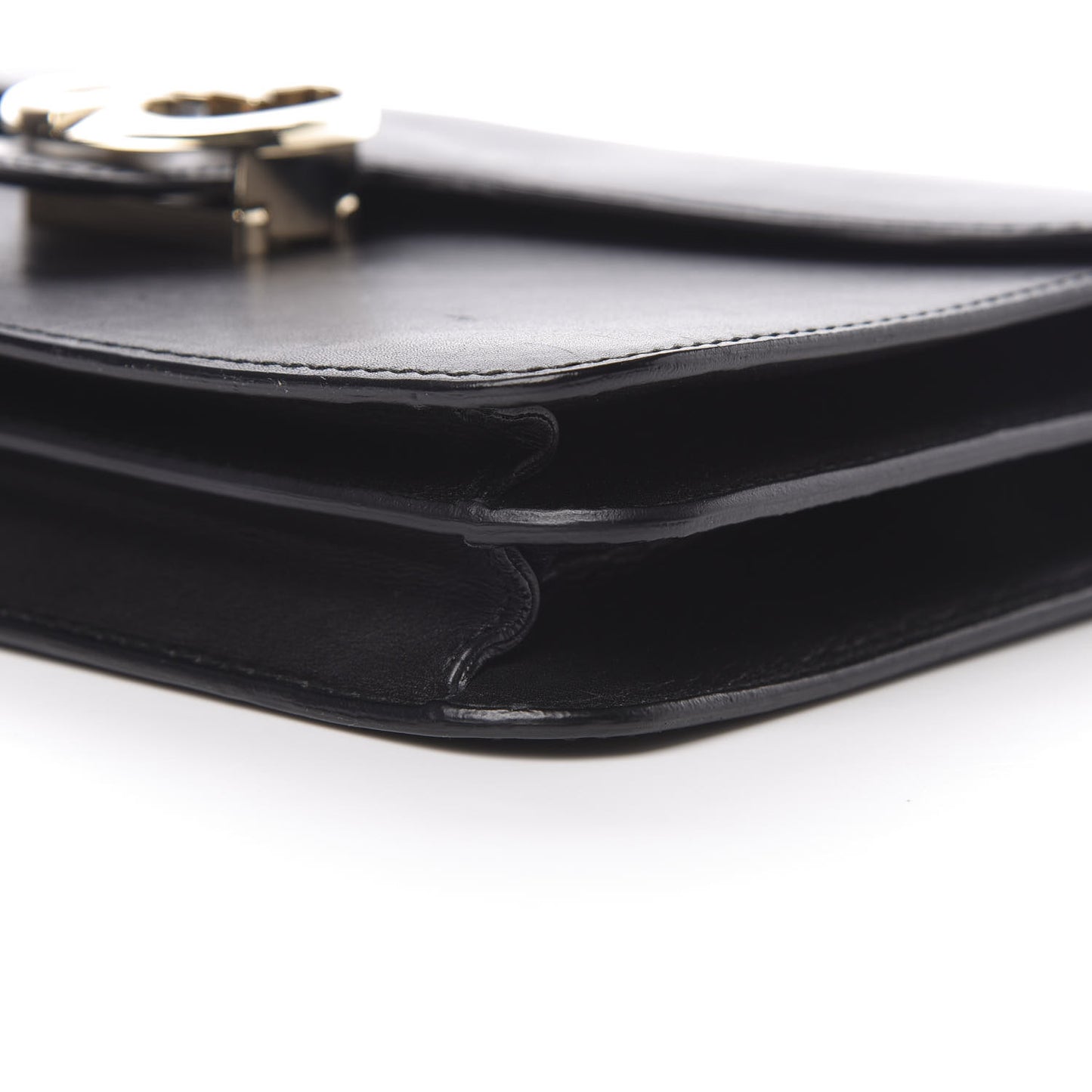 Calfskin Medium 1973 Shoulder Flap Bag Black