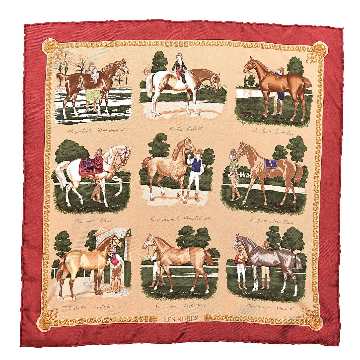 Silk Les Robes Pocket Square Scarf