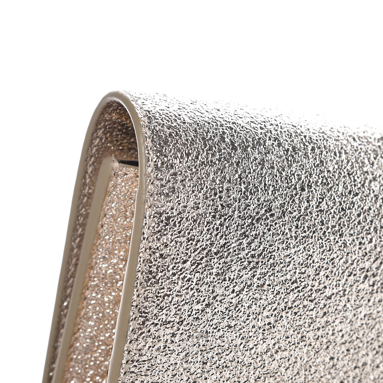 Saint Laurent Metallic Calfskin Classic Monogram Kate Tassel Chain Wallet Platine 11 of 11