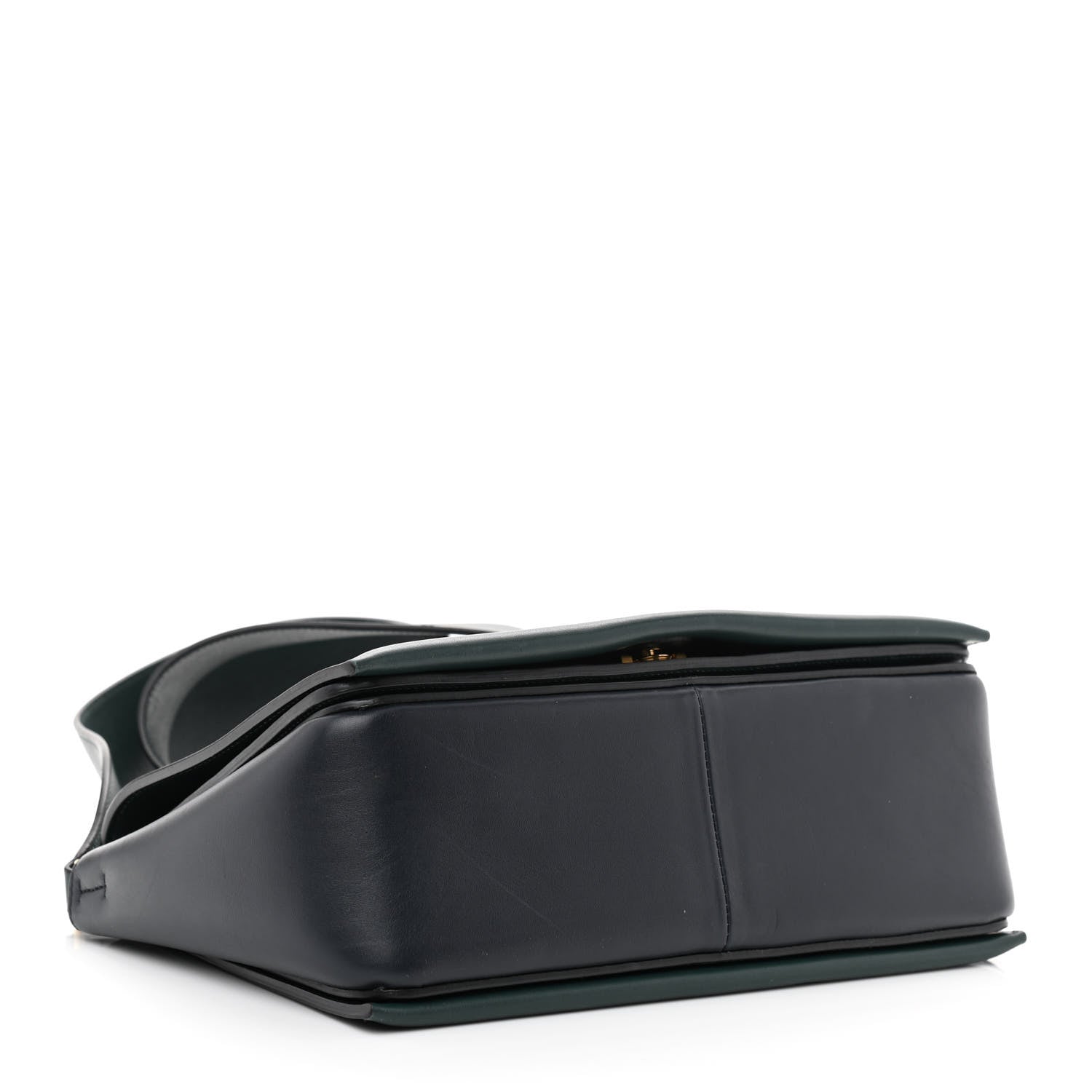 Celine Shiny Smooth Calfskin Medium Frame Shoulder Bag Amazone Dark Navy 4 of 9