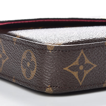 Louis Vuitton Monogram LV Love Lock Pochette Felicie Chain Wallet 8 of 9