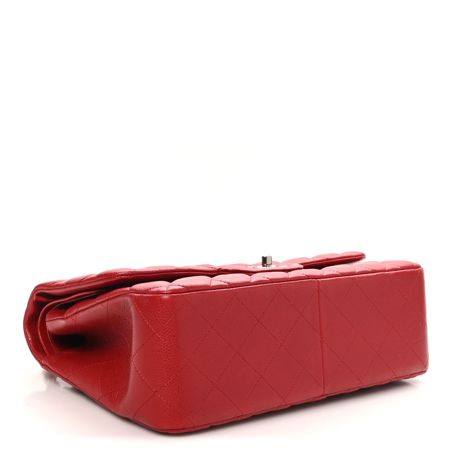 Chanel Caviar Quilted Jumbo Double Flap Dark Red 4 of 11