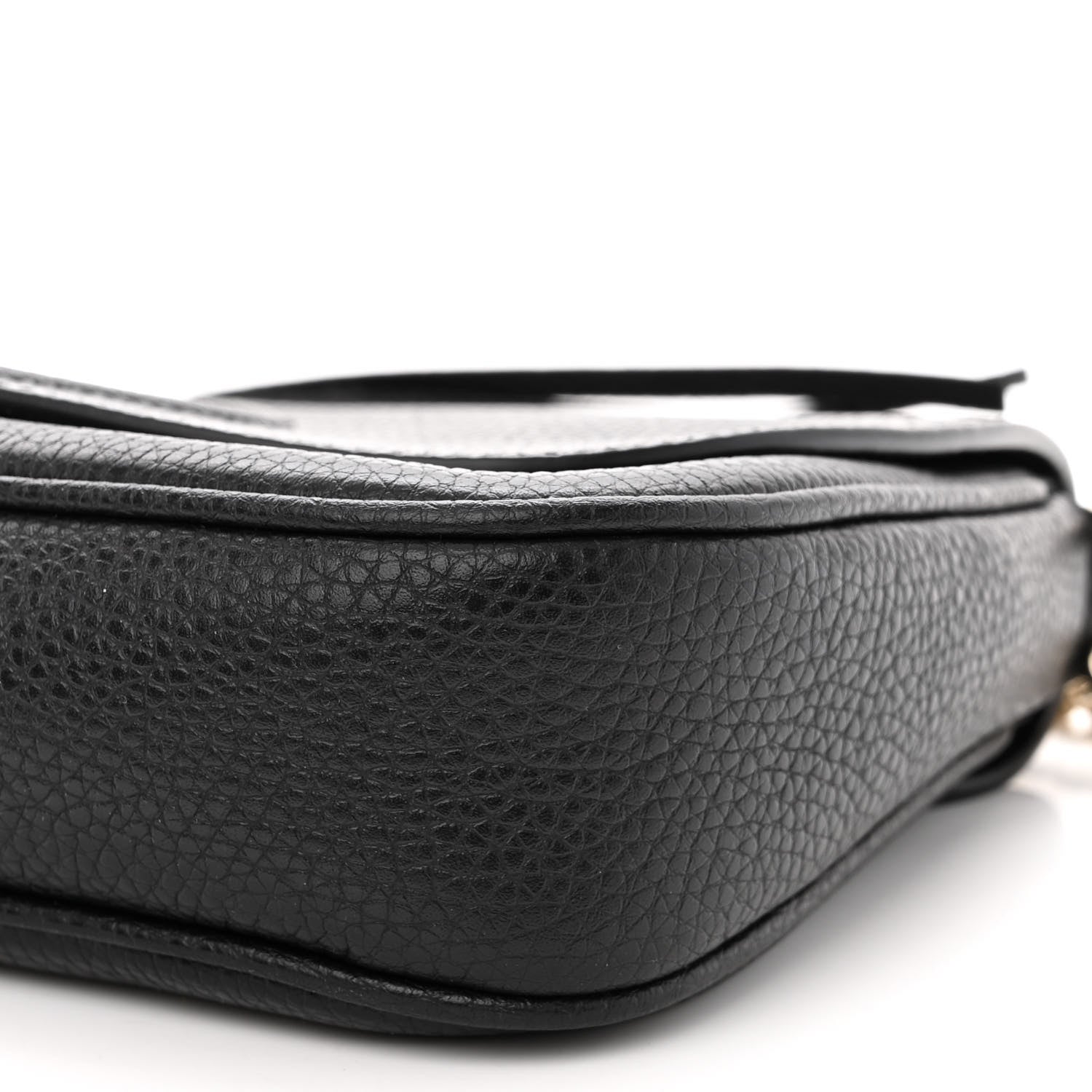 Gucci Pebbled Calfskin Medium Soho Flap Crossbody Black 10 of 10