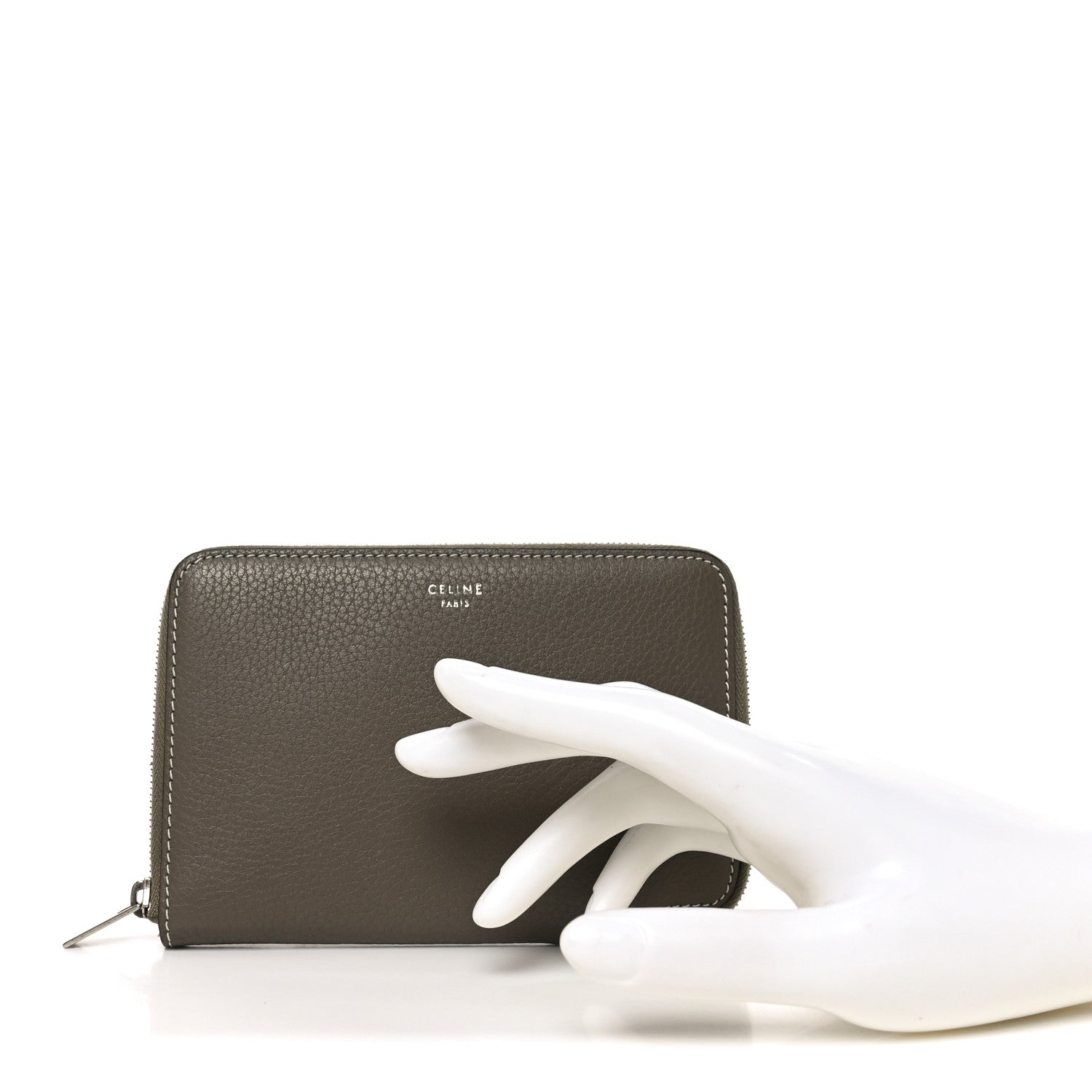 CELINE財布 Celine Shiny Calfskin Small Triomphe Wallet Light Jade 1834948
