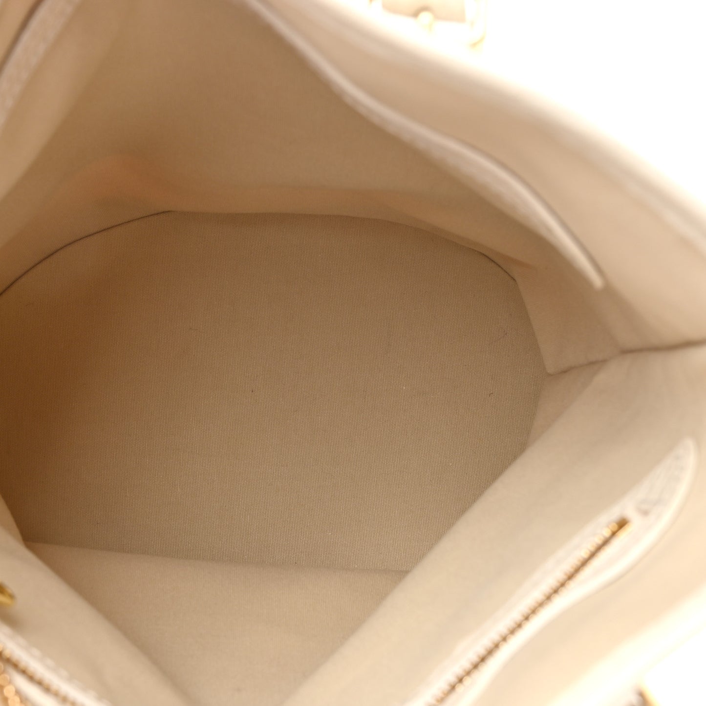 Mini Lin Monogram Bucket Bag Dune