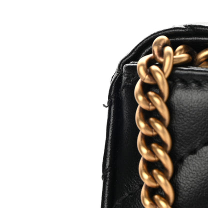 Gucci Calfskin Matelasse Mini GG Marmont Crossbody Bag Black 11 of 12