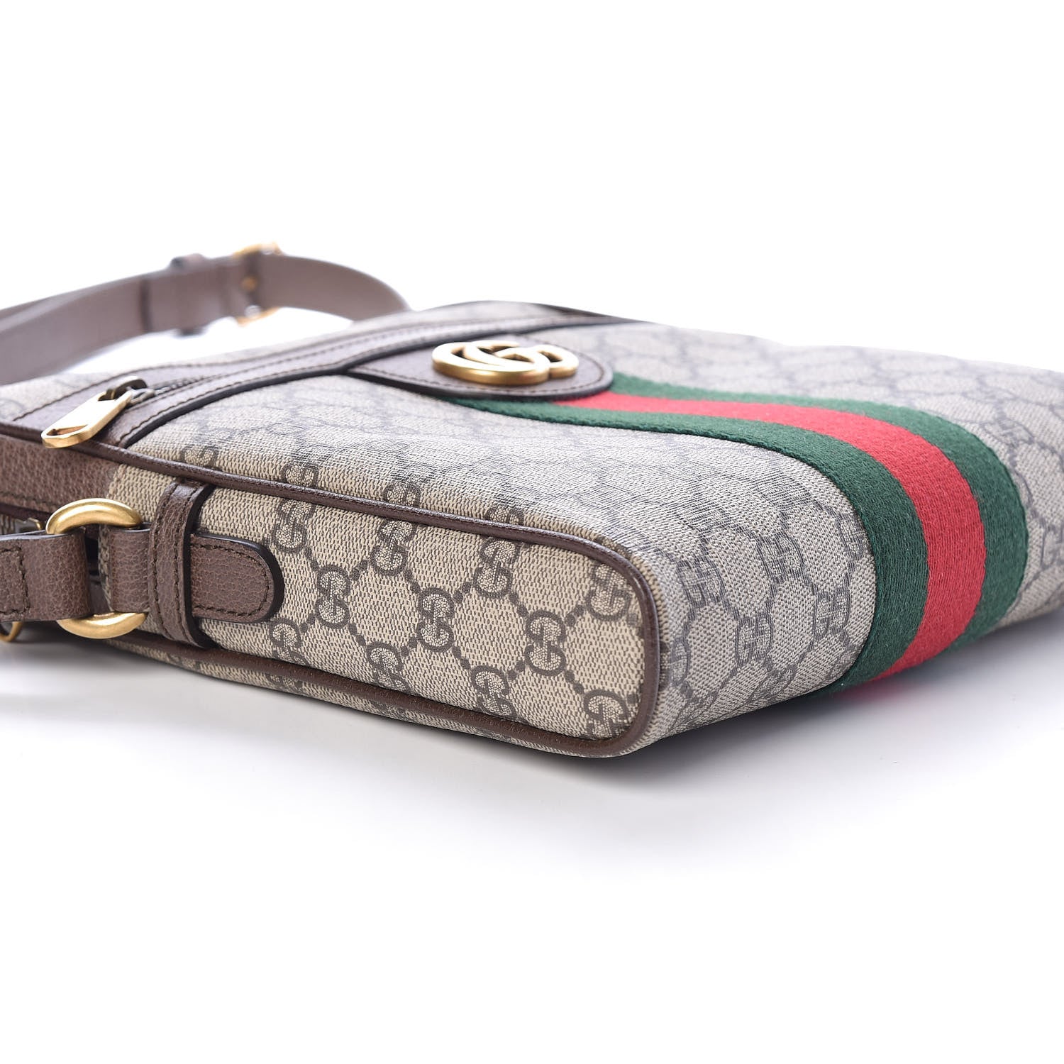 Gucci GG Supreme Monogram Web Small Ophidia Messenger Bag Brown 8 of 10