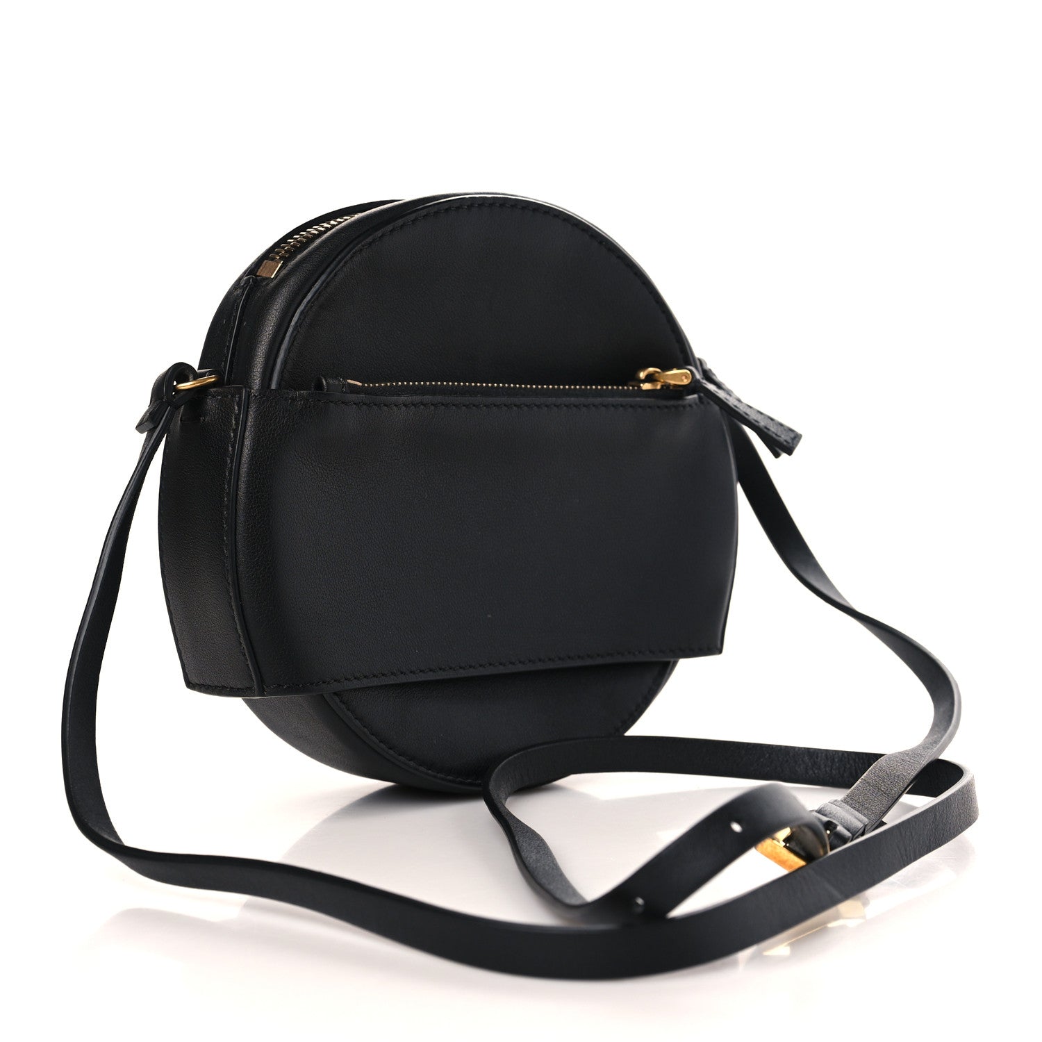 Valentino Garavani Calfskin VLogo Round Crossbody Bag Black 3 of 8