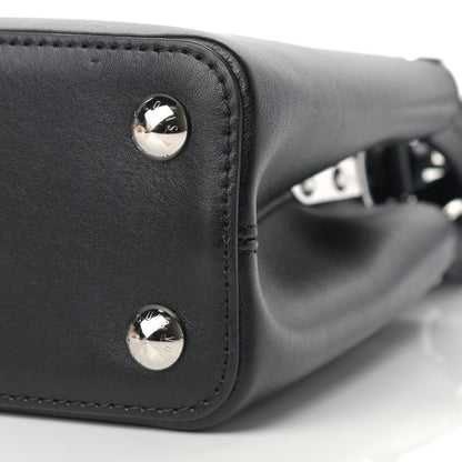 Louis Vuitton Smooth Calfskin Crystal Flowers Capucines BB Black 5 of 14