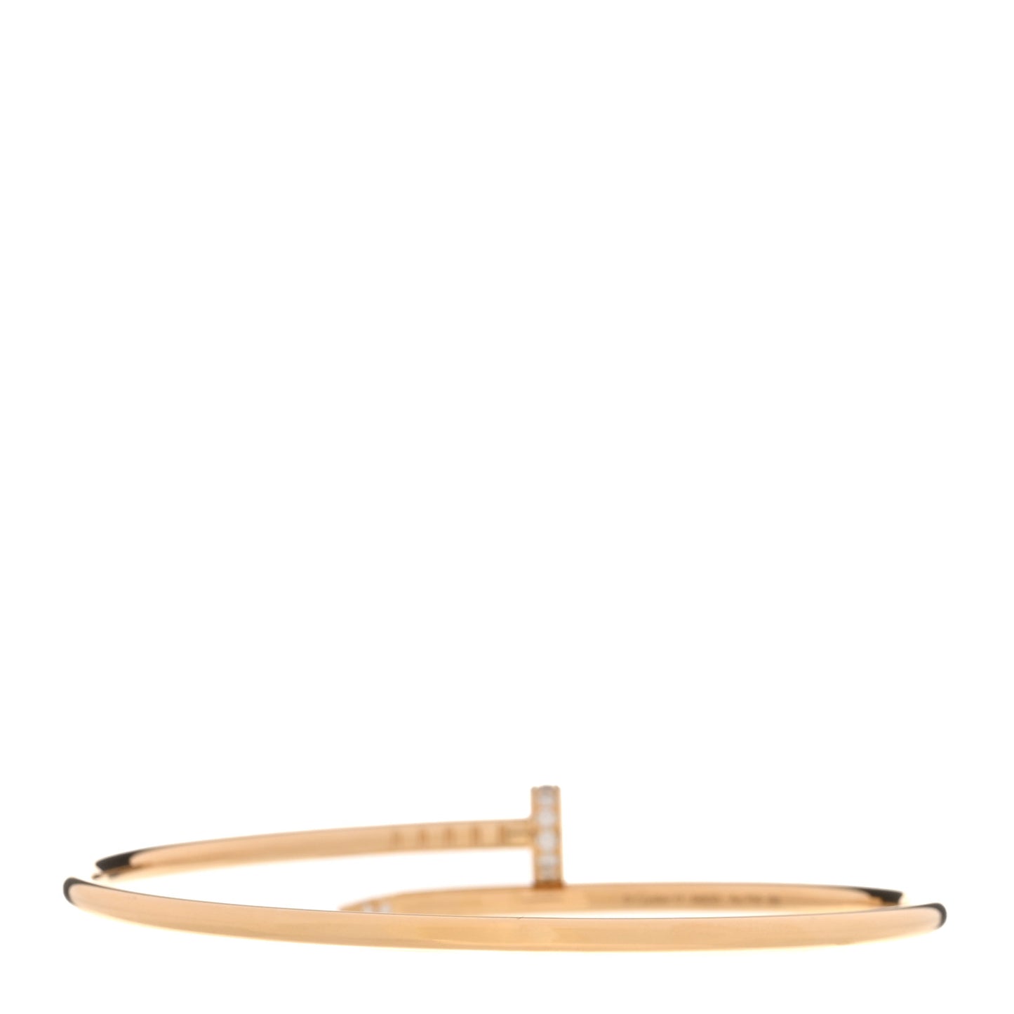 18K Yellow Gold Diamond Small Juste Un Clou Bracelet 17