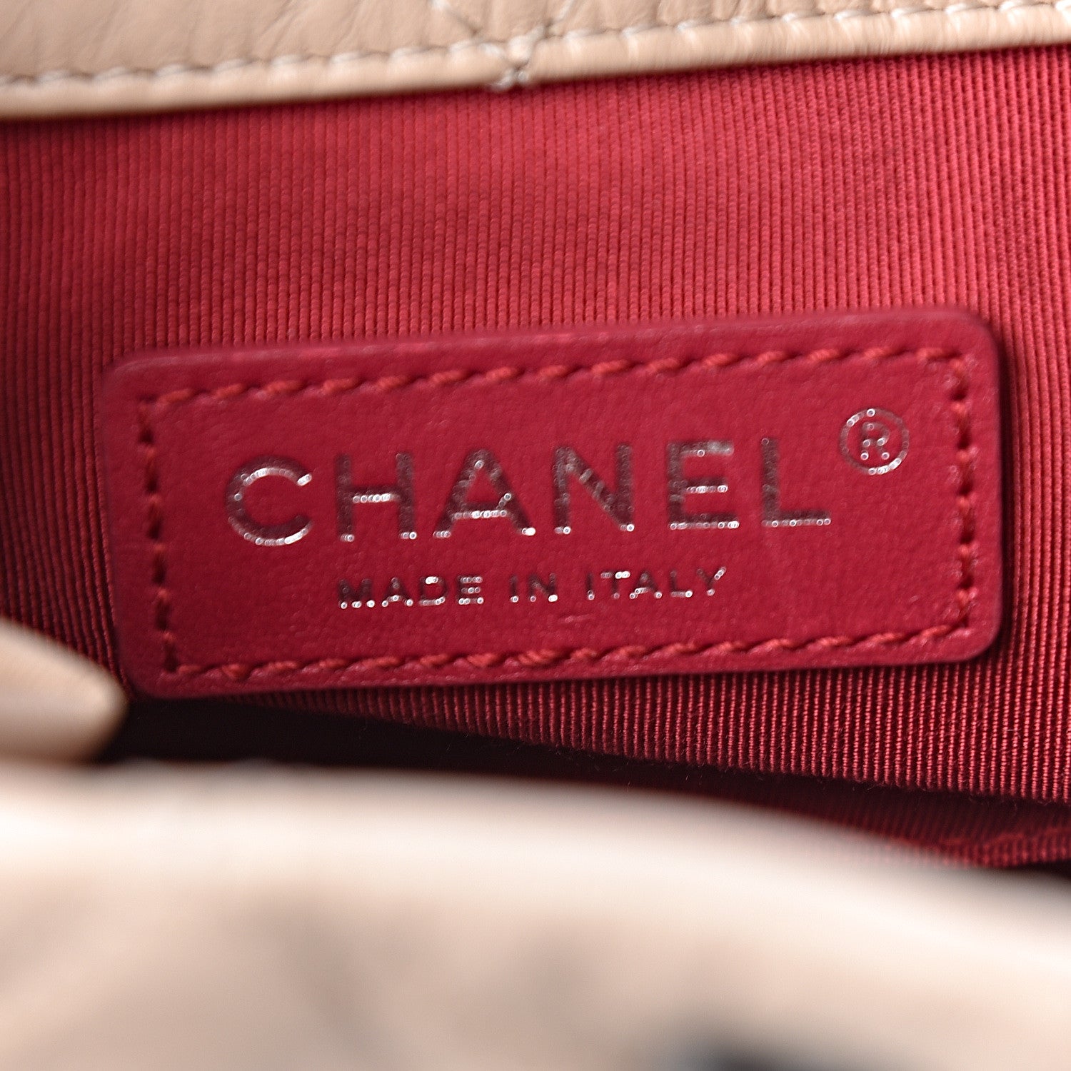 Chanel Aged Calfskin Quilted Gabrielle Backpack Beige Black 6 of 10