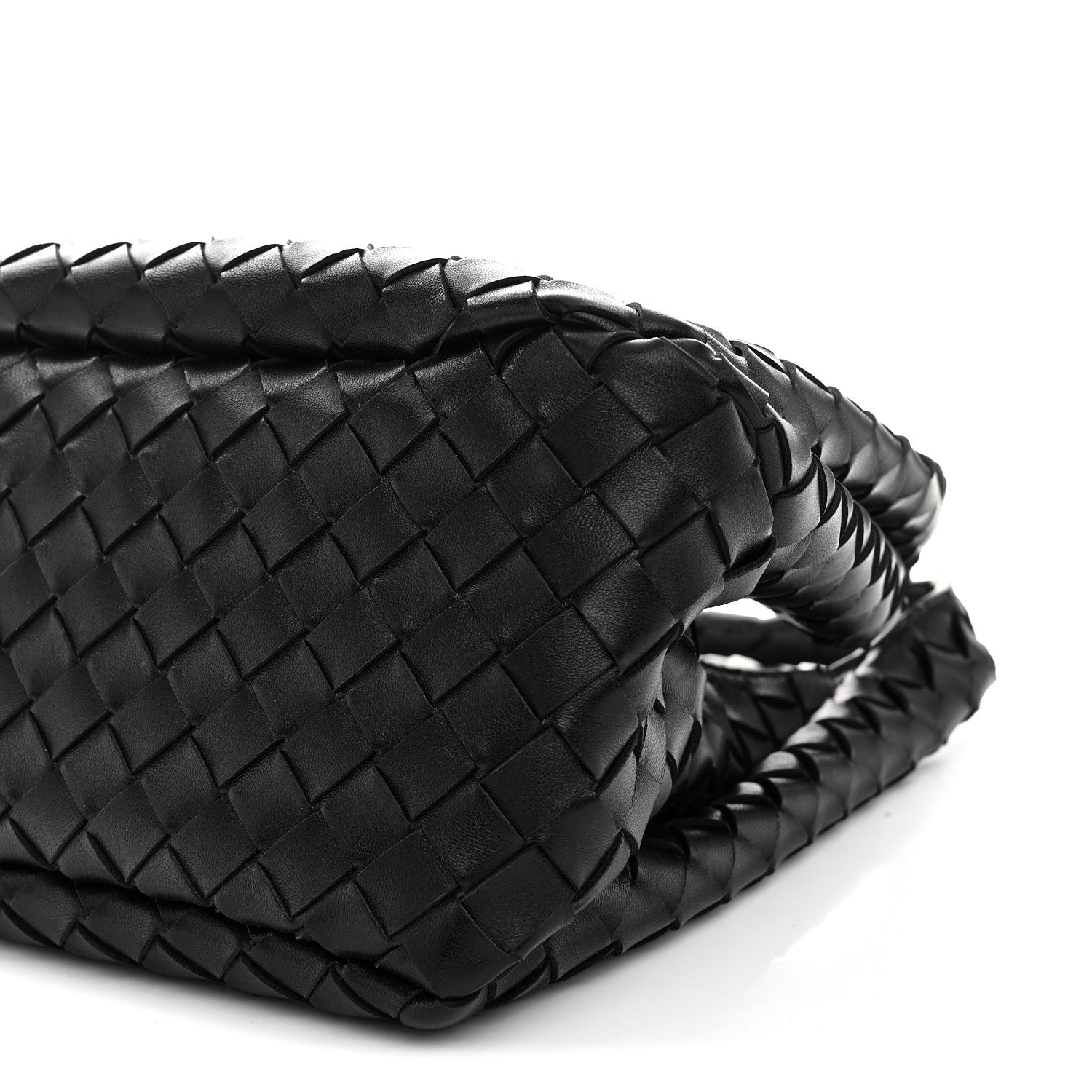 Bottega Veneta Nappa Intrecciato Small Campana Shoulder Bag Black 9 of 9