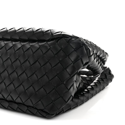 Bottega Veneta Nappa Intrecciato Small Campana Shoulder Bag Black 9 of 9