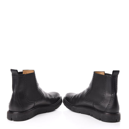 Hermes Calfskin Mens Ankle Boots 43 Black 5 of 14