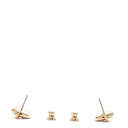 Hermes Enamel Mini Maillon Earrings Black 3 of 5