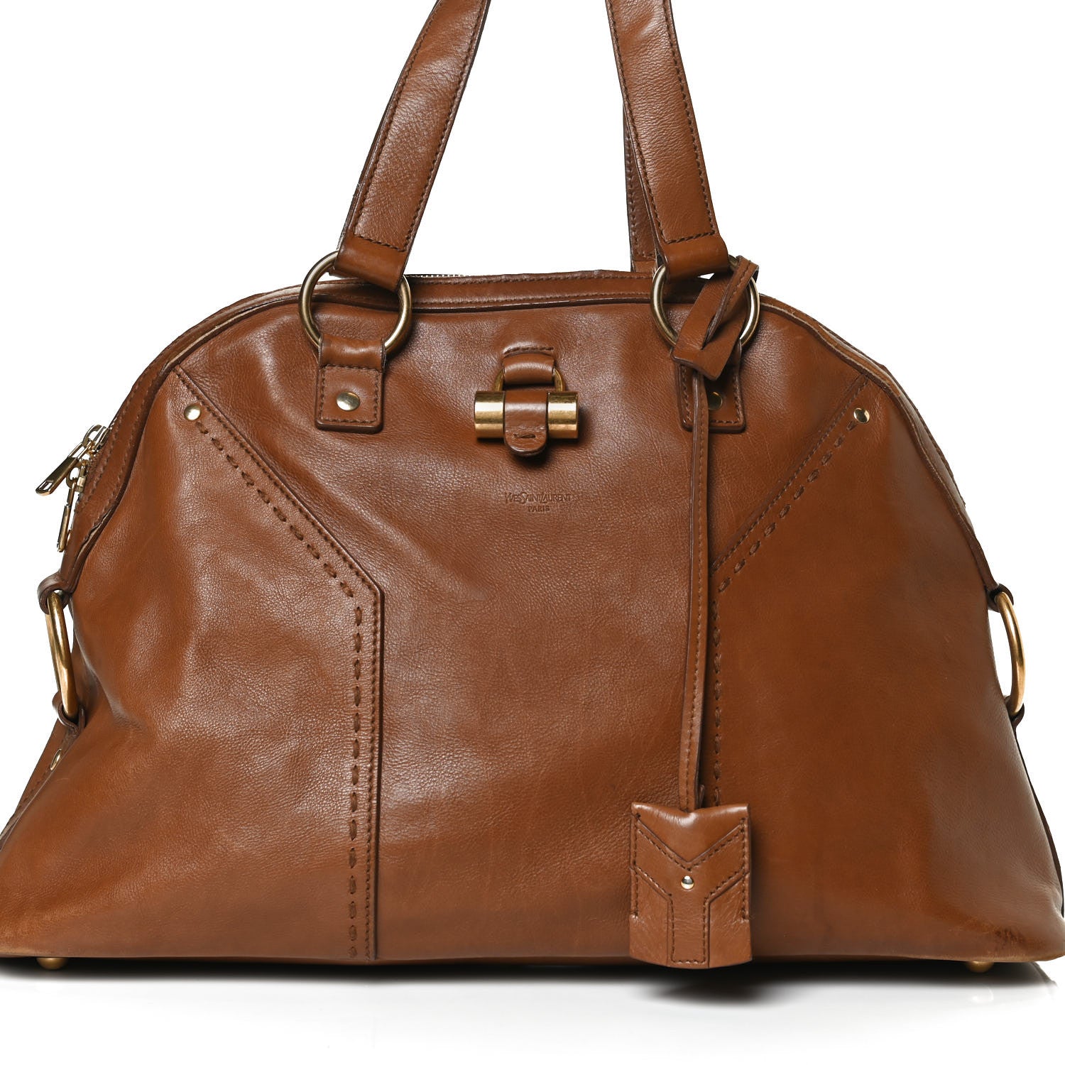 Saint Laurent Calfskin Large Muse Tan 16 of 39