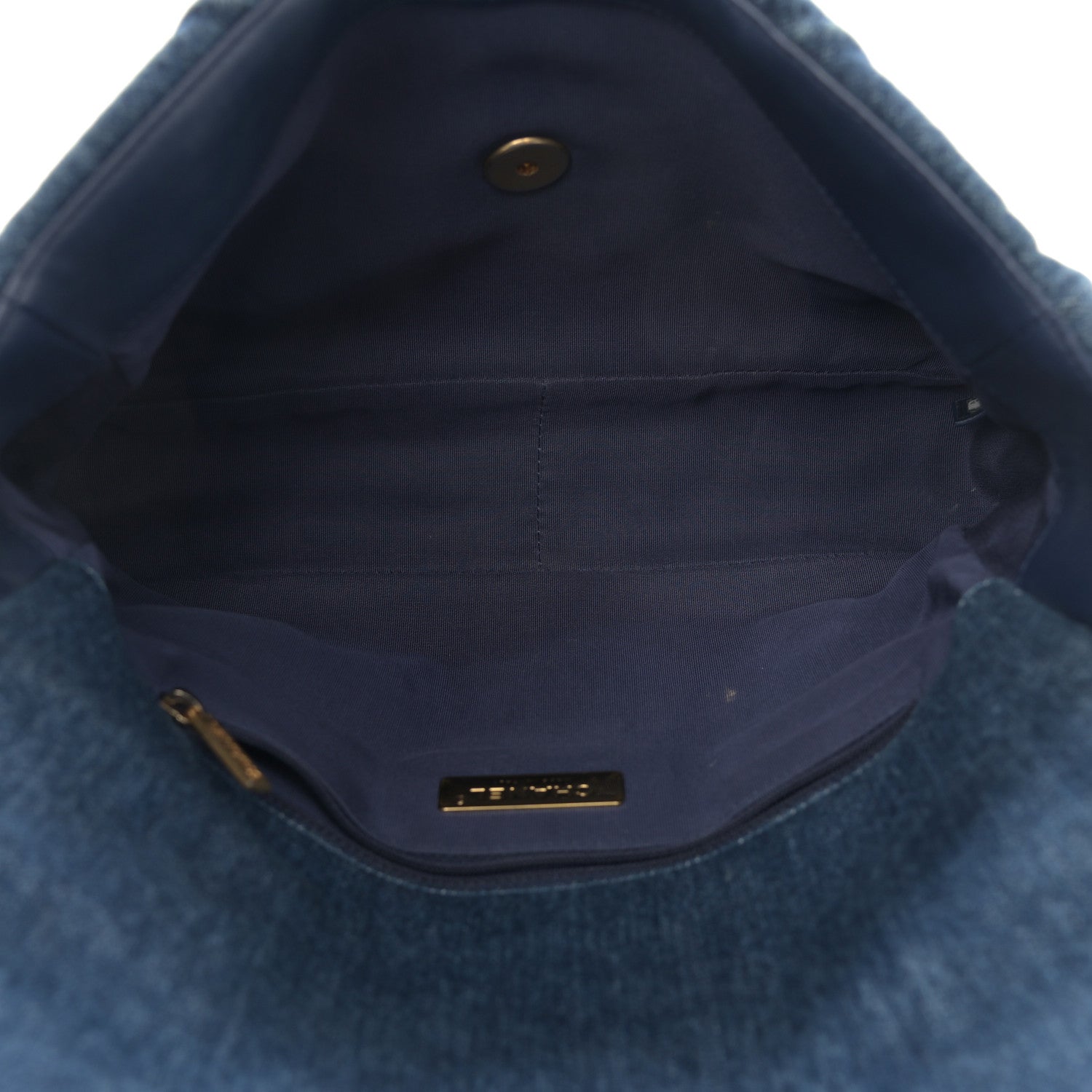 Chanel Denim Quilted Large Chanel 19 Flap Blue 5 of 11