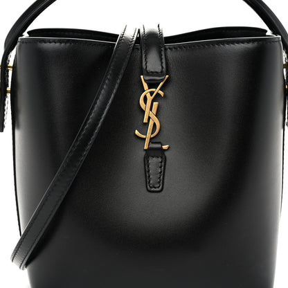 Saint Laurent Shiny Calfskin Le 37 Mini Bucket Bag Black 8 of 10