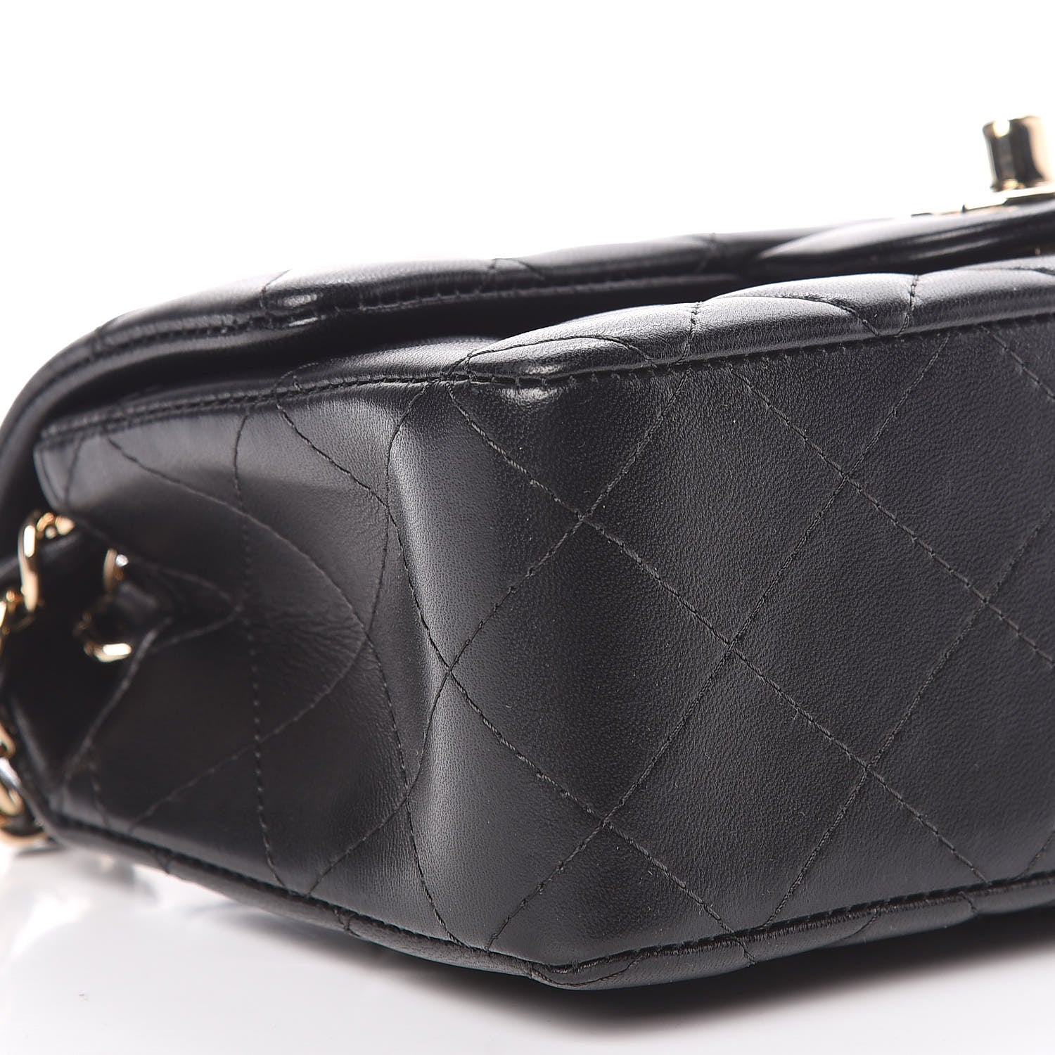 Chanel Lambskin Quilted Mini Rectangular Flap Black 6 of 11