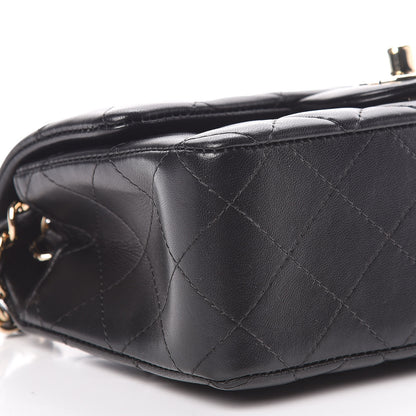 Chanel Lambskin Quilted Mini Rectangular Flap Black 6 of 11