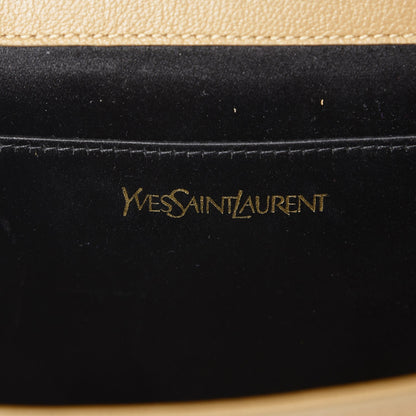 Saint Laurent Calfskin Monogram Large Belle De Jour Clutch Beige 6 of 8