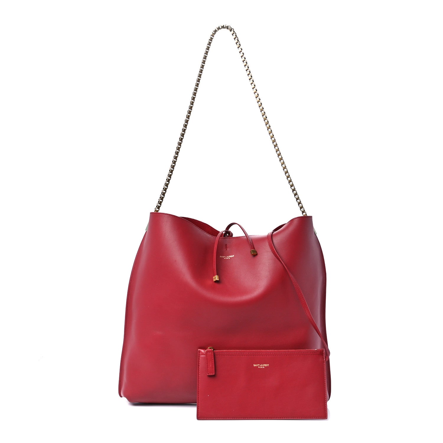 Saint Laurent Calfskin Medium Suzanne Hobo Opyum Red 1 of 10