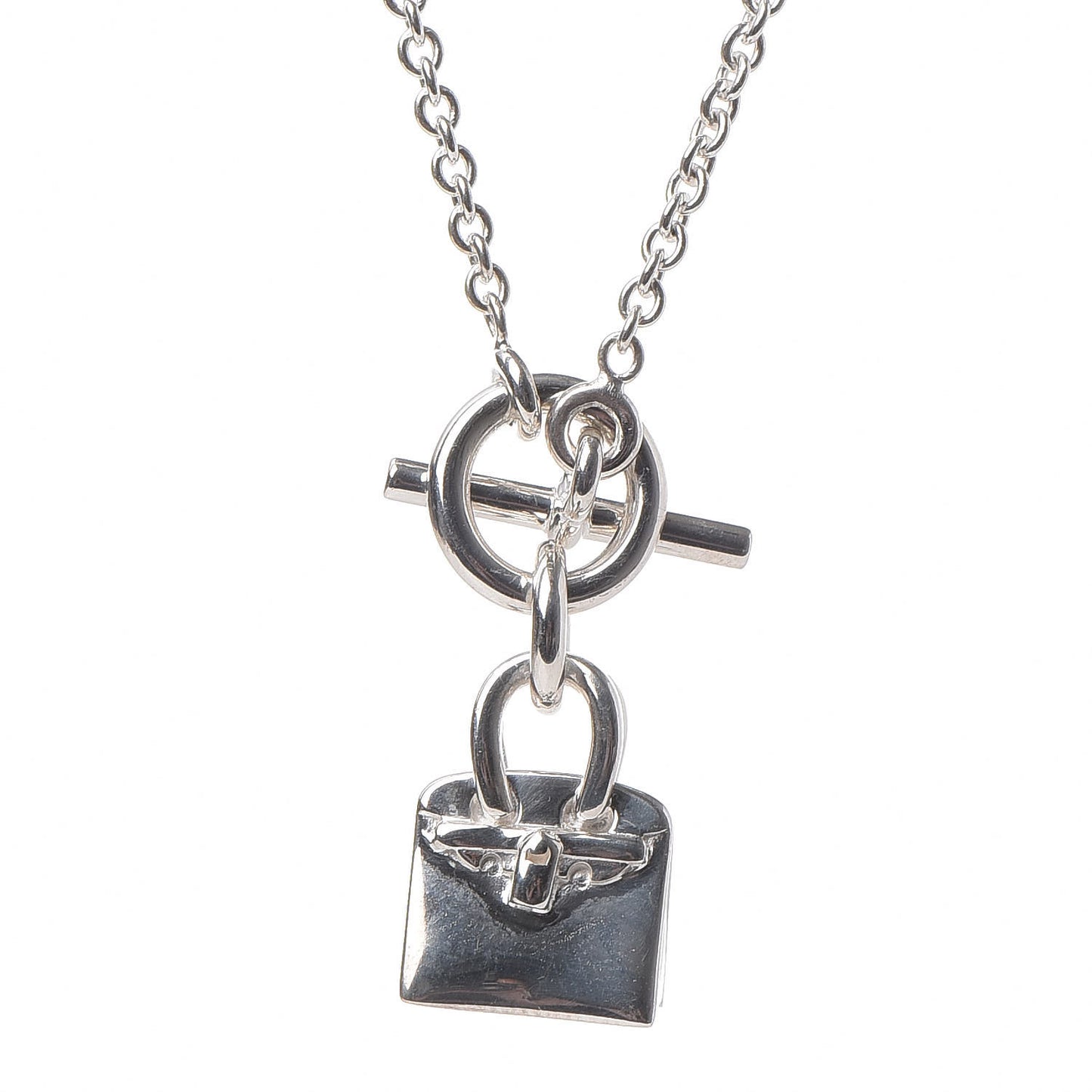 Sterling Silver Birkin Amulette Pendant Necklace