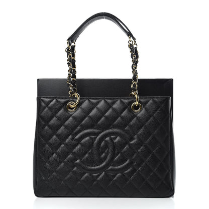 Chanel Caviar Quilted Grand Shopping Tote GST Black 10 of 10