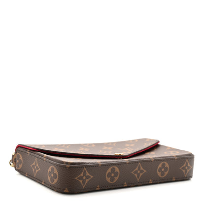 Louis Vuitton Monogram Pochette Felicie Chain Wallet Fuchsia 8 of 21