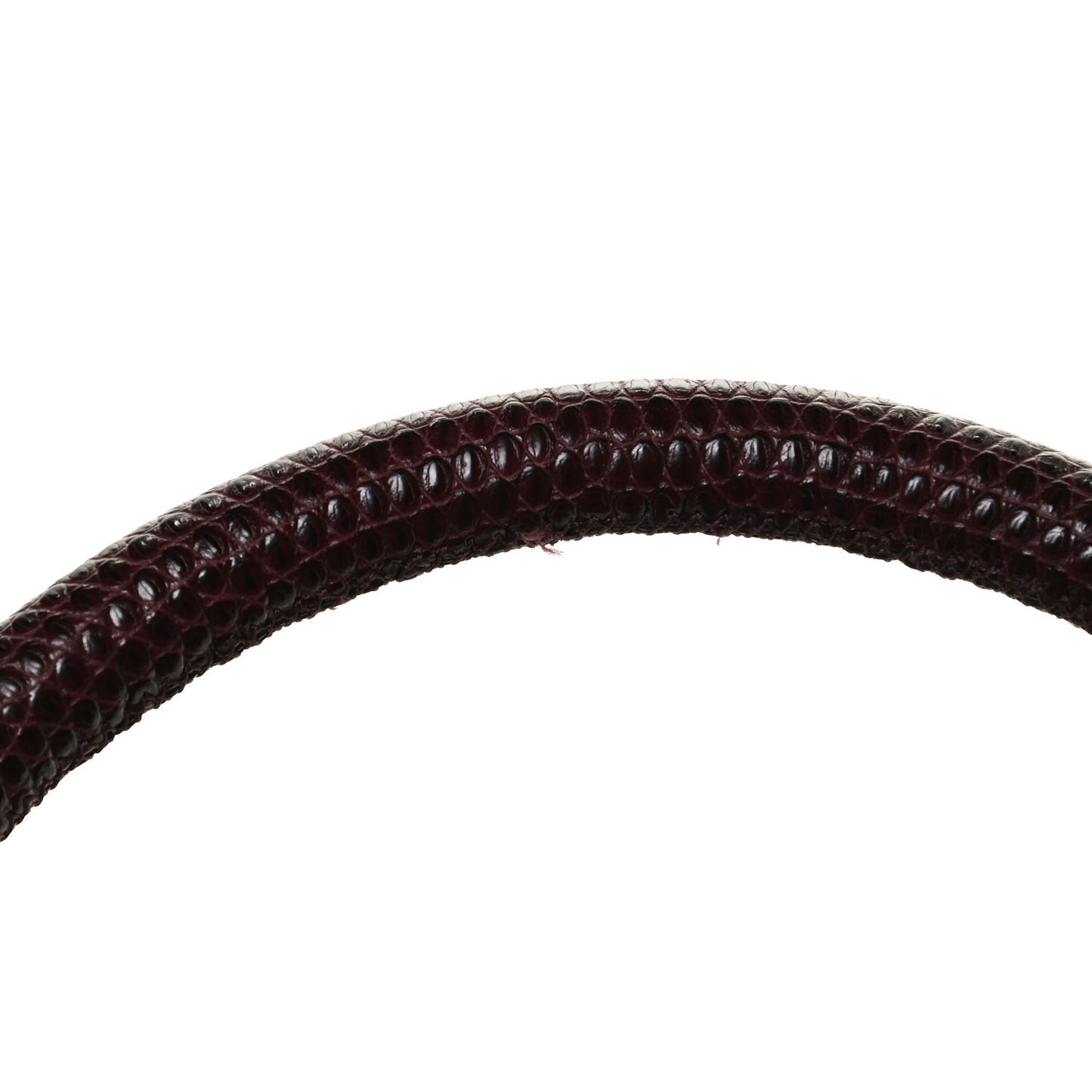 Caviar Lizard Quilted Medium Coco Handle Flap Burgundy