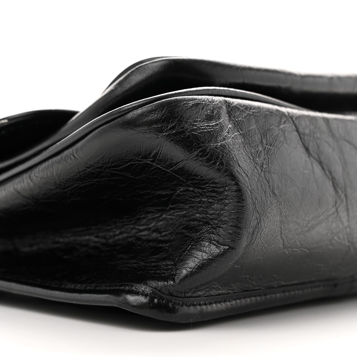 Saint Laurent Crinkled Calfskin Matelasse Monogram Medium Niki Chain Satchel Black 9 of 12