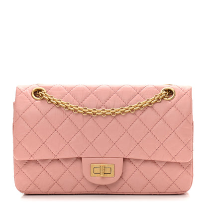 Chanel Aged Calfskin Quilted 2.55 Reissue 225 Flap Pink 1 of 11