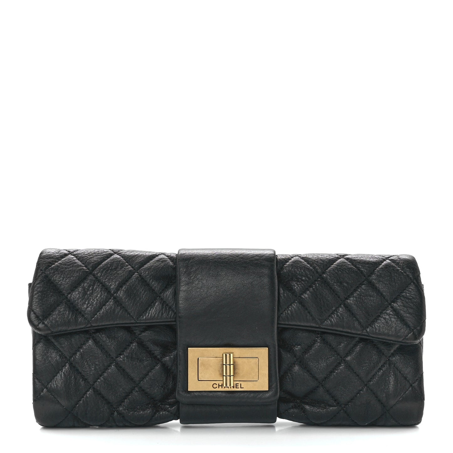 Sheepskin Mademoiselle Clutch Black