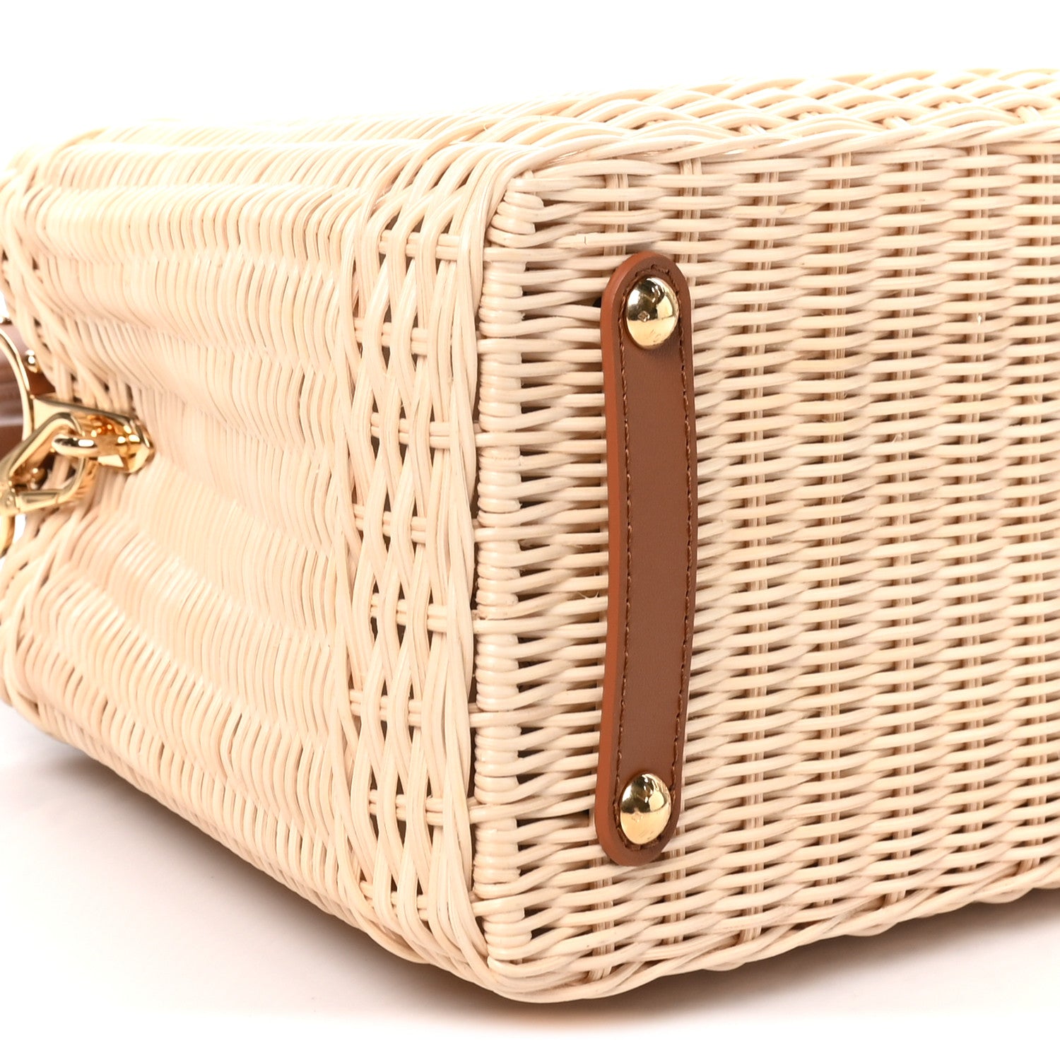 Louis Vuitton Rattan Calfskin Capucines BB Tan 8 of 10