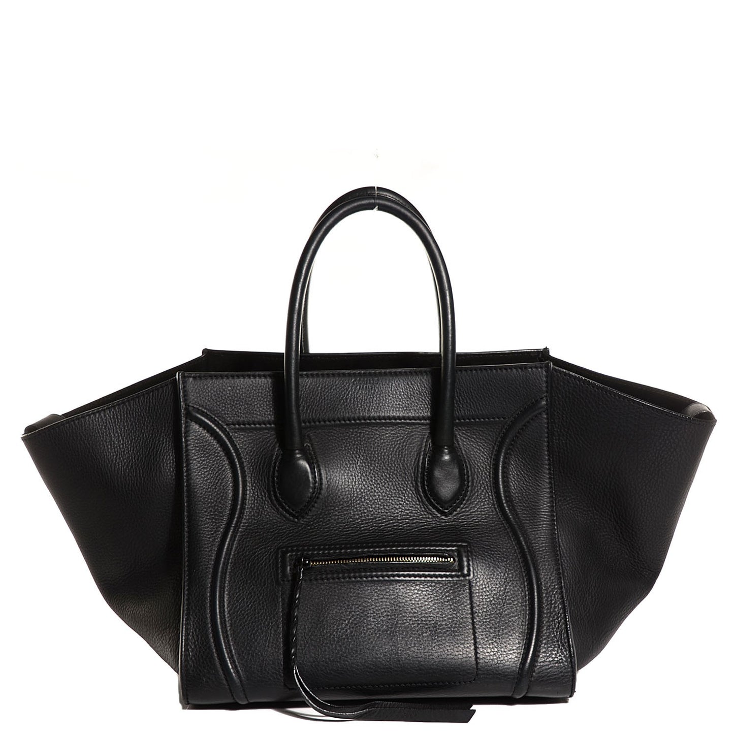 Supple Calfskin Medium Phantom Luggage Black