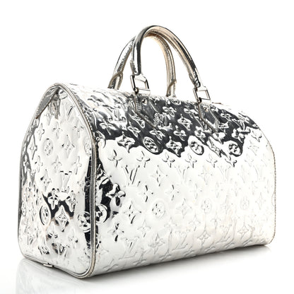 Louis Vuitton Monogram Miroir Speedy 30 Silver 3 of 16