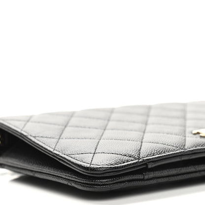 Chanel Caviar Quilted Clutch With Chain Black 9 of 11