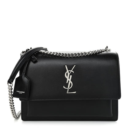 Saint Laurent Calfskin Medium Monogram Sunset Black 1 of 11