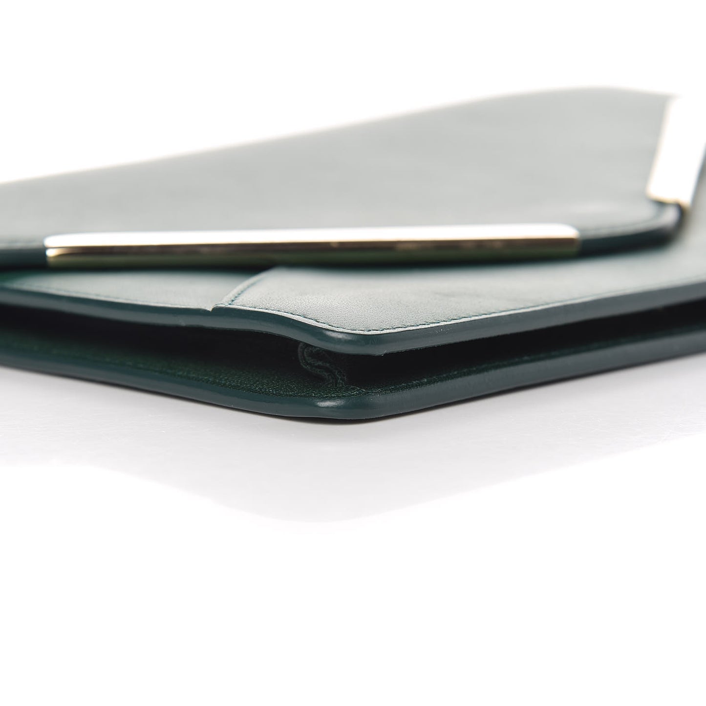 Calfskin Chain Wallet Green