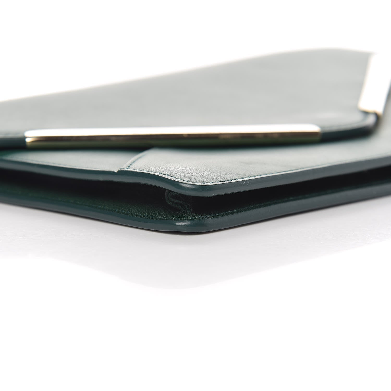 Chloe Calfskin Chain Wallet Green 12 of 14