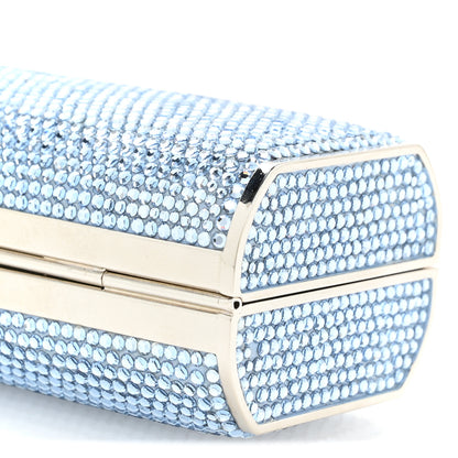 Judith Leiber Swarovski Crystal Minaudiere Clutch Blue 8 of 8