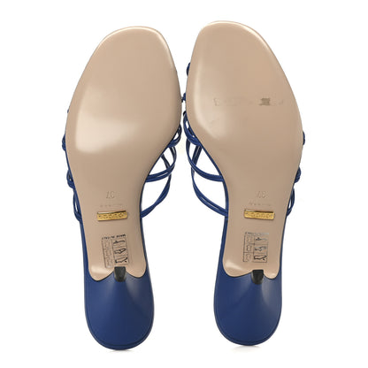 Gucci Malaga Kid Crystal GG Isa Ankle Strap 55mm Sandals 37 Rio Blue 6 of 10