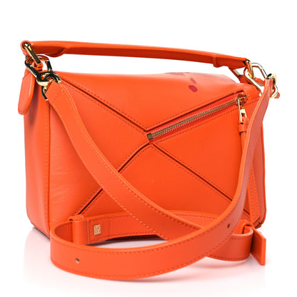 Loewe X HOWLS MOVING CASTLE Satin Calfskin Small Calcifer Puzzle Orange 3 of 8