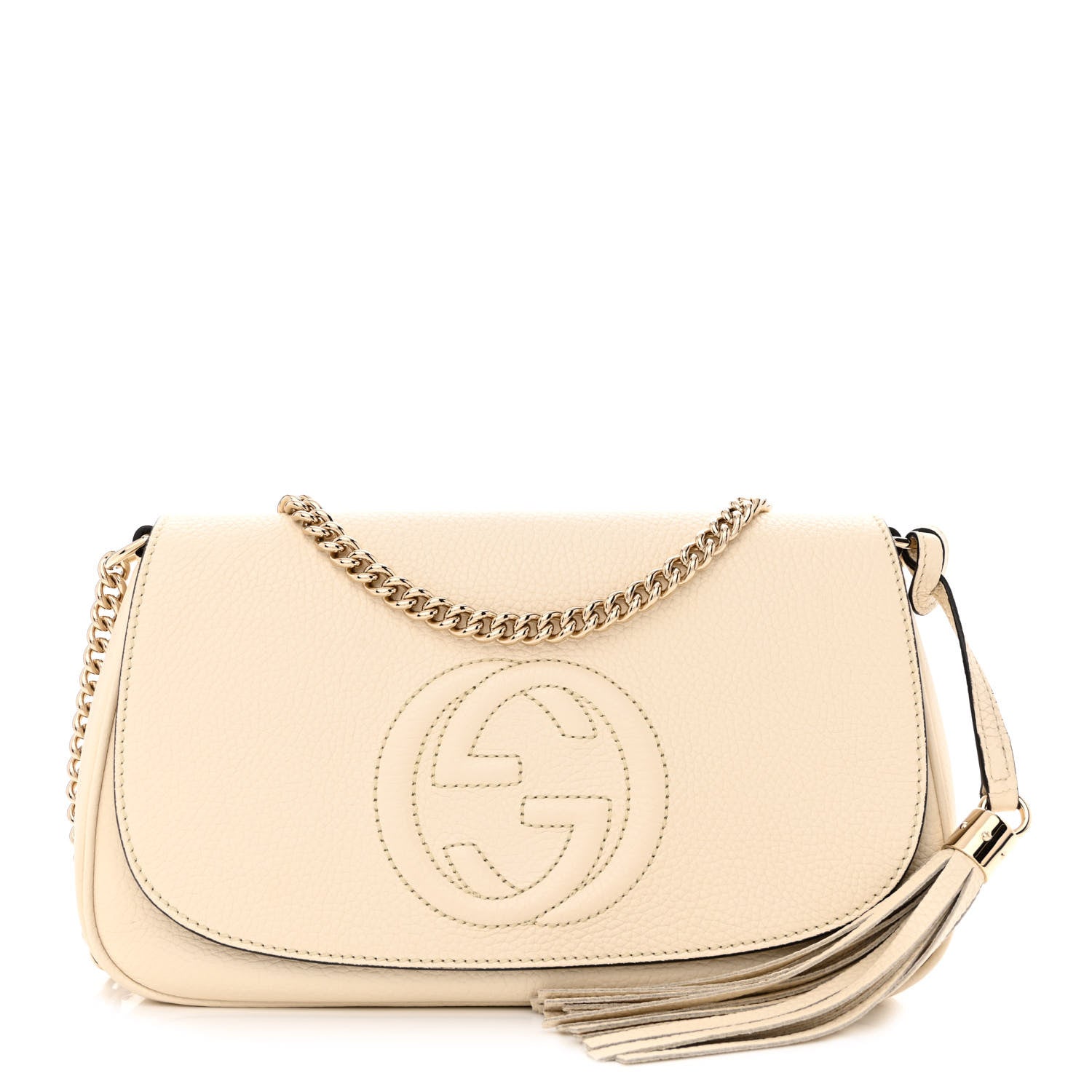 Gucci Cellarius Calfskin Medium Soho Flap Crossbody Ivoire 1 of 10