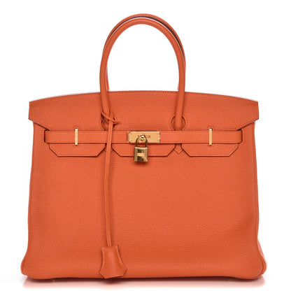 Hermes Togo Birkin 35 Feu 1 of 29