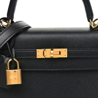 Hermes Epsom Kelly Sellier 25 Black 8 of 11