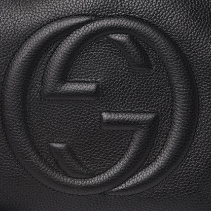 Gucci Pebbled Calfskin Medium Soho Chain Shoulder Bag Black 9 of 9