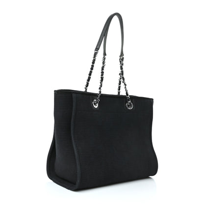 Chanel Mixed Fibers Small Deauville Tote Black 3 of 10