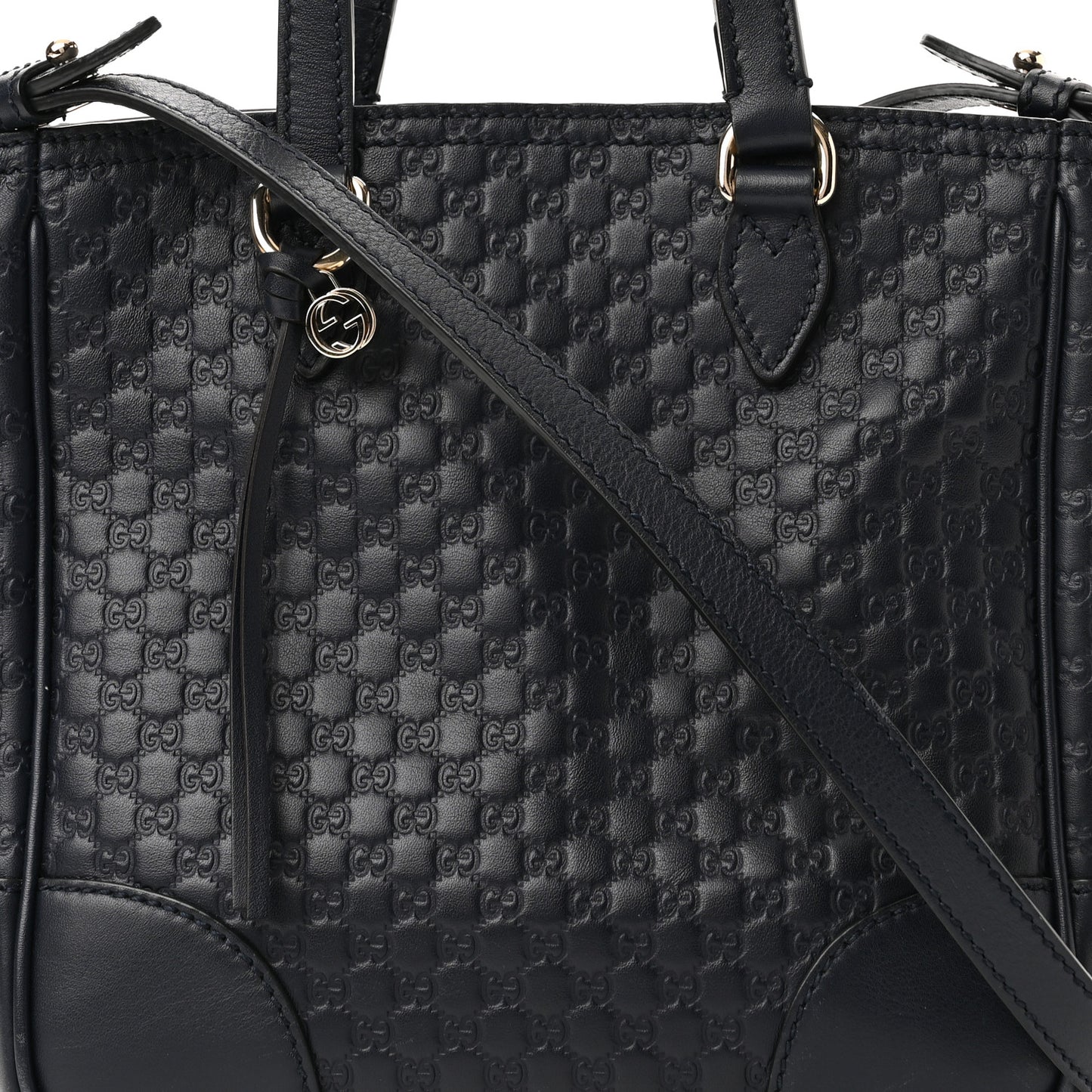 Microguccissima Small Bree Tote Navy