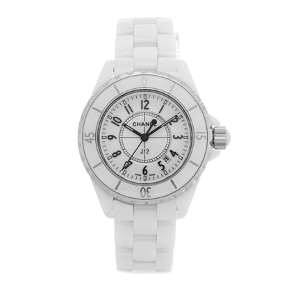 Chanel Stainless Steel Ceramic 33mm J12 Quartz Watch White 1 of 4